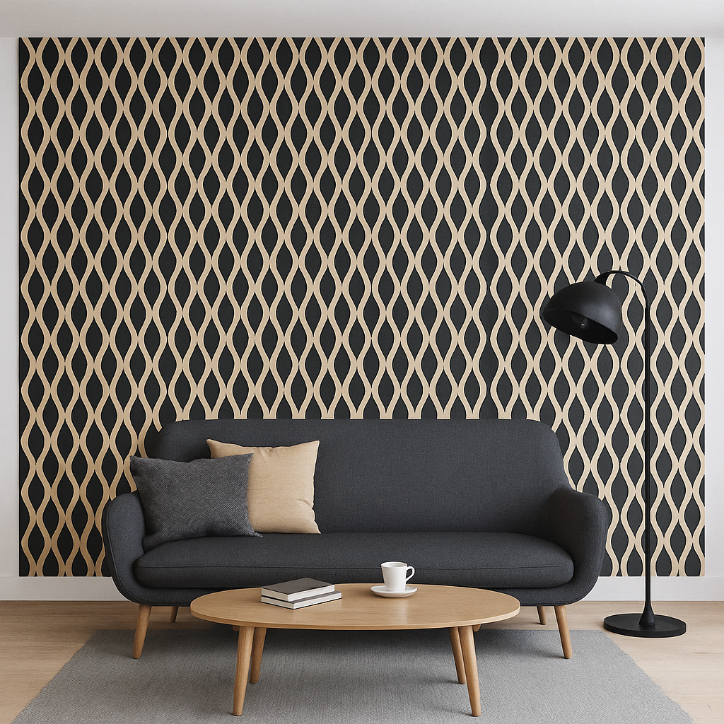 Wave Acoustic Wall Panel (Multiple Colours Available)