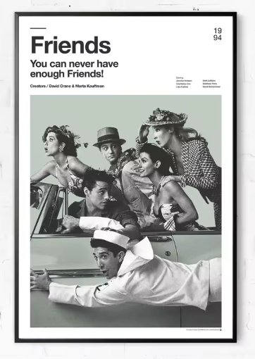 Premium Wall Art - Iconic Rewinds: Minimalist Poster Collection of Classic Films & Series (Multiple Sizes Available)