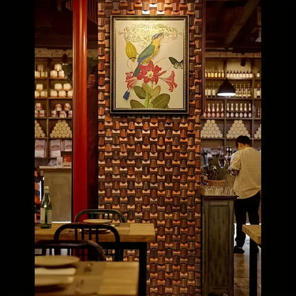 Solid Wood 3D Mosaic Panel Premium ✅(30 x 30 cm)